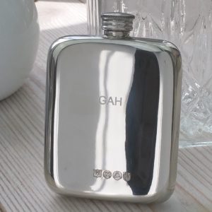 Personalized Bride's Leaf Hip Flask