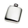 Personalized 4 oz Plain Pewter Pocket Hip Flask with Captive Top