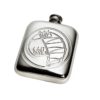 Personalized Knox 4 oz Pewter Pocket Hip Flask
