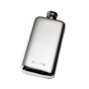 Personalized 3 oz Plain Pewter Pocket Hip Flask