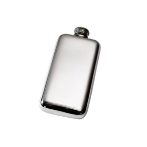 Personalized 3 oz Plain Pewter Pocket Hip Flask