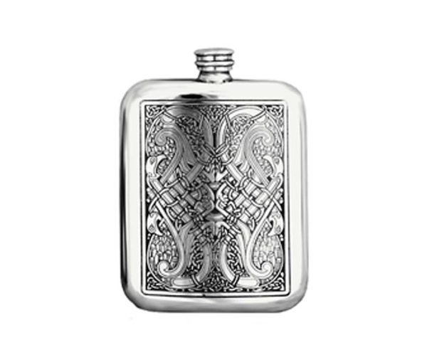 Celtic Knot Engraved Hip Flask with Free Engraving