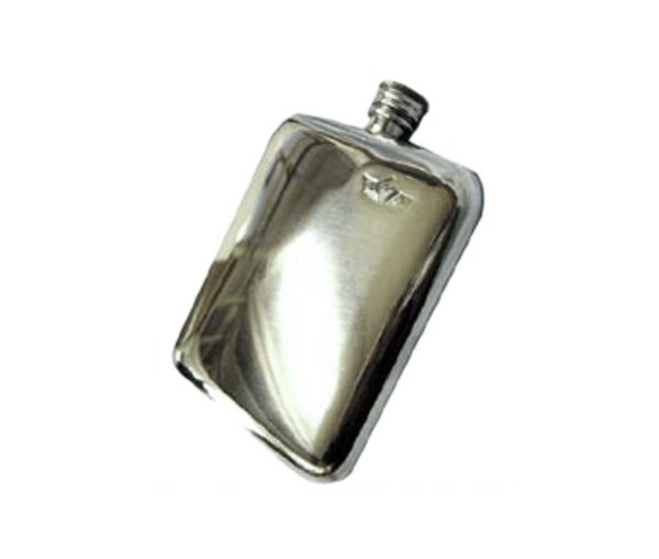 6oz Cushion Engraved Hip Flask with Free Engraving