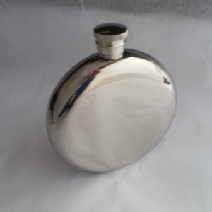 Personalized Engraved Round Hip Flask