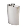 Personalized 8 oz Plain Pewter Kidney Hip Flask with Captive Top